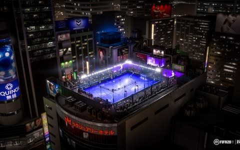 FIFA 20 takes football to new heights - literally - with this Volta court situated on top of a Tokyo tower block