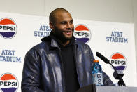 Dallas Cowboys quarterback Dak Prescott responds to questions during news conference after the team's NFL football game against the Seattle Seahawks in Arlington, Texas, Thursday, Nov. 30, 2023. (AP Photo/Roger Steinman)