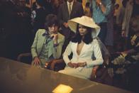 <p>Rock's glamour couple, Rolling Stone frontman Mick Jagger <a href="http://www.rollingstone.com/music/news/mick-jagger-rocks-his-own-wedding-reception-in-st-tropez-19710610" rel="nofollow noopener" target="_blank" data-ylk="slk:married Bianca;elm:context_link;itc:0;sec:content-canvas" class="link ">married Bianca</a> Pérez-Mora Macias in 1971 when she was already four months pregnant. They were married in a Roman Catholic ceremony and word got out about the wedding, leading over 100 photographers and reporters to swarm the scene. They had one child together named Jade, and Bianca filed for divorce in 1978, reportedly because Jagger had been unfaithful. <br></p>