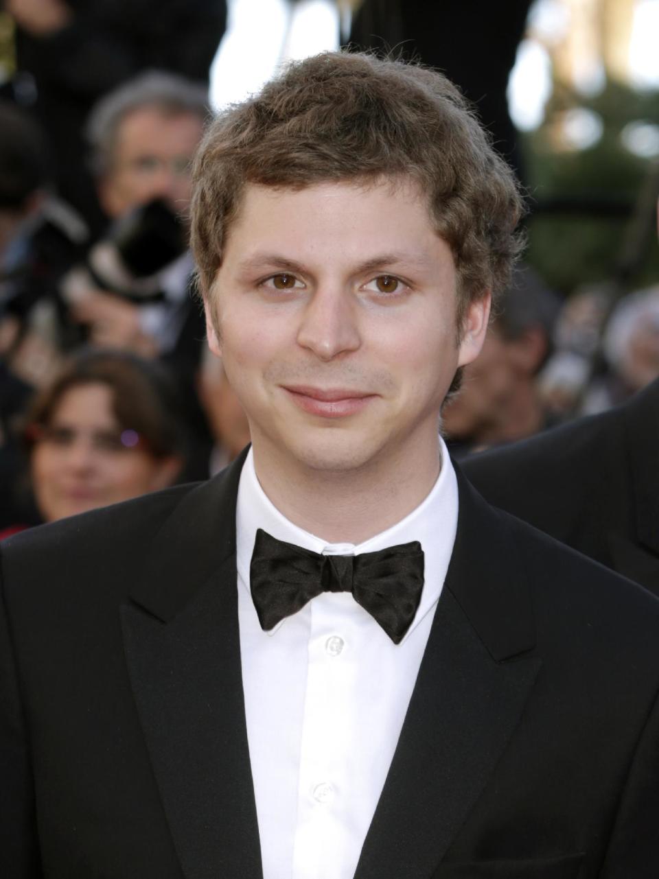 FILE - This May 24, 2013 file photo shows actor Michael Cera arrives for the screening of The Immigrant at the 66th international film festival, in Cannes, southern France. Michael Cera and Kieran Culkin are slated to star together on Broadway in Kenneth Lonergan’s play “This Is Our Youth,” a comedy about the high times and aimless lives of two disaffected young men. (Photo by Joel Ryan/Invision/AP, File)