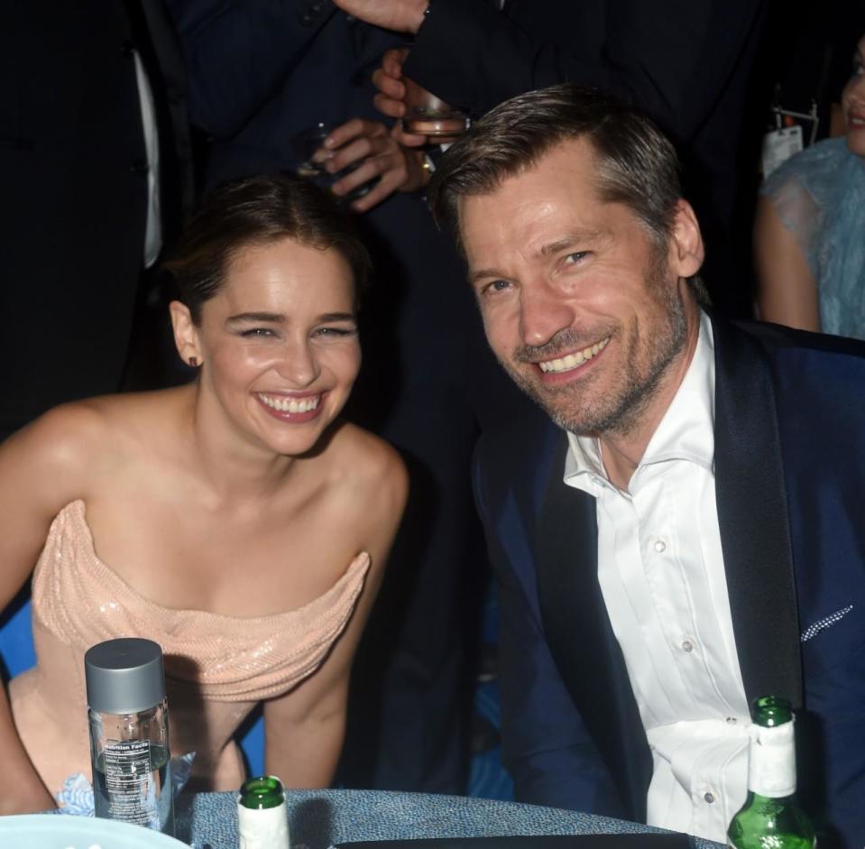 Emilia Clarke and Nikolaj Coster-Waldau