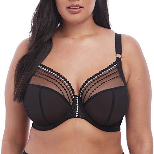 12) Elomi Women's Plus-Size Matilda Underwire Plunge Bra, Black, 34G