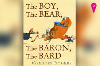 <div class="caption-credit"> Photo by: amazon.com</div><b>The Boy, The Bear, The Baron, The Bard</b> <p> A little boy ends up onstage in the Globe Theater and runs smack into Shakespeare. <br> <a rel="nofollow noopener" href="http://www.amazon.com/Baron-Times-Illustrated-Books-Awards/dp/1596430095/ref=sr_1_1?s=books&ie=UTF8&qid=1367597077&sr=1-1&keywords=The+Boy,+the+Bear,+The+Bard" target="_blank" data-ylk="slk:amazon.com;elm:context_link;itc:0;sec:content-canvas" class="link ">amazon.com</a> </p>