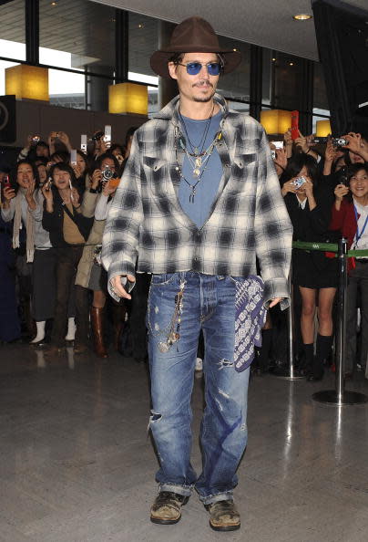 Arriving at Tokyo international airport, January 2008