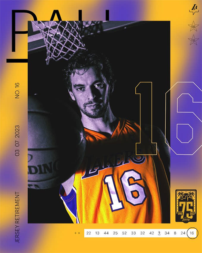 Los Lakers homejearán a Pau Gasol