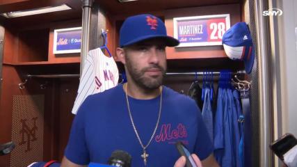 J.D. Martinez reflects on finally joining the Mets, hopes back won't flare up this season