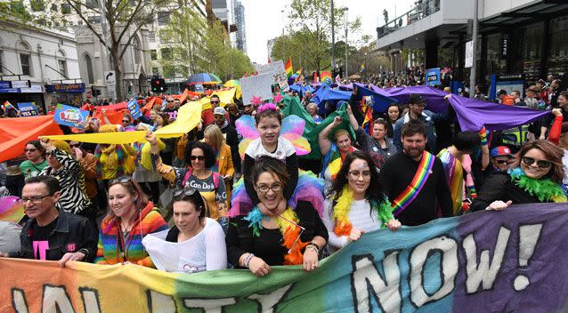 A new poll released just hours before the same sex marriage postal vote results has revealed the Yes vote has remained ahead. Photo: AAP