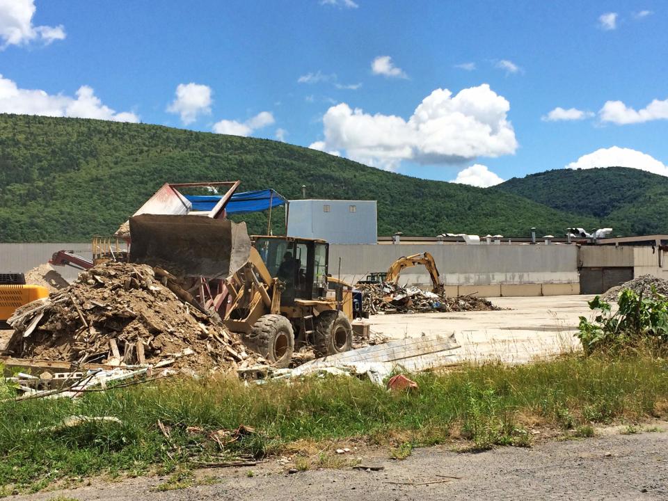 2016 FILE PHOTO - The demolition site of the former Imperial Schrade factory in Ellenville.