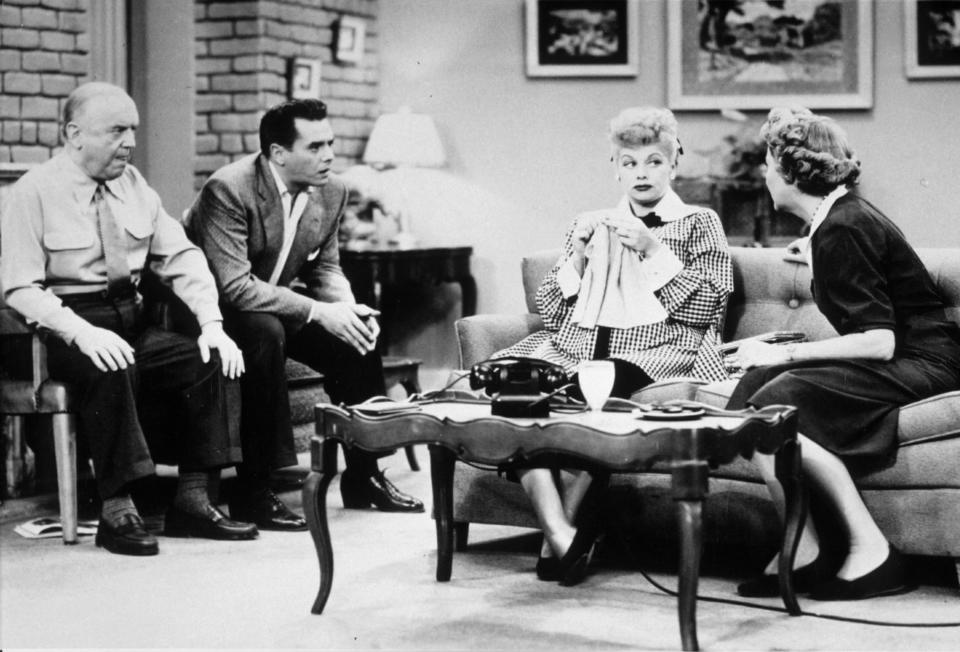LUCILLE BALL, DESI ARNAZ, WILLIAM FRAWLEY AND VIVIAN VANCE IN THE TELEVISION PROGRAMME 'I LOVE LUCY'VARIOUS