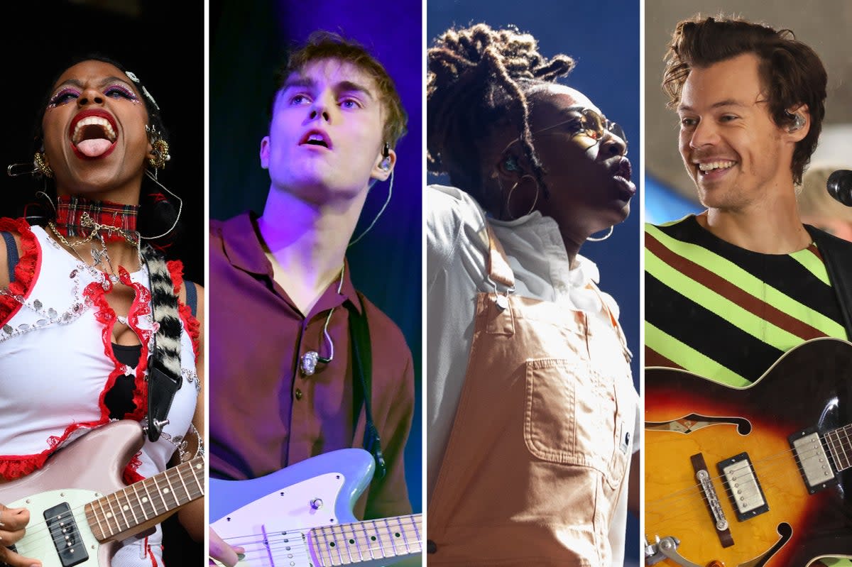 In the running: Nova Twins, Sam Fender, Little Simz and Harry Styles are all on this year’s shortlist  (Getty Images)