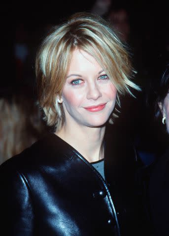 <p>Getty Images</p> Meg Ryan at the 'You've Got Mail' premiere in 1998.