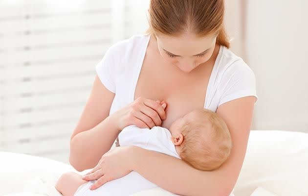 The mum said her husband believes she wasn't losing weight because she was breastfeeding. Photo: Getty Images