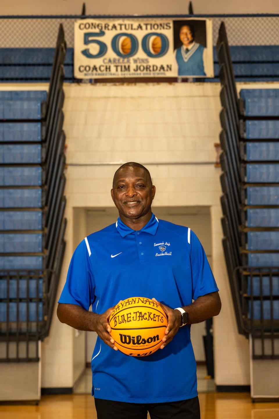 Savannah High basketball coach Tim Jordan has won more than 500 games in his career as head coach of the Blue Jackets.