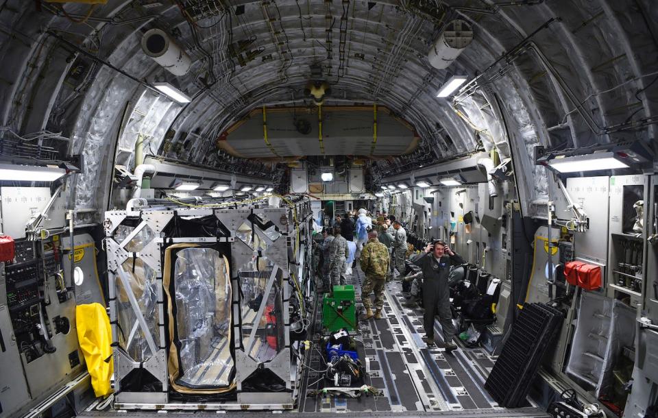 Air Force Mobility Command C-17 Globemaster Transportation Isolation System