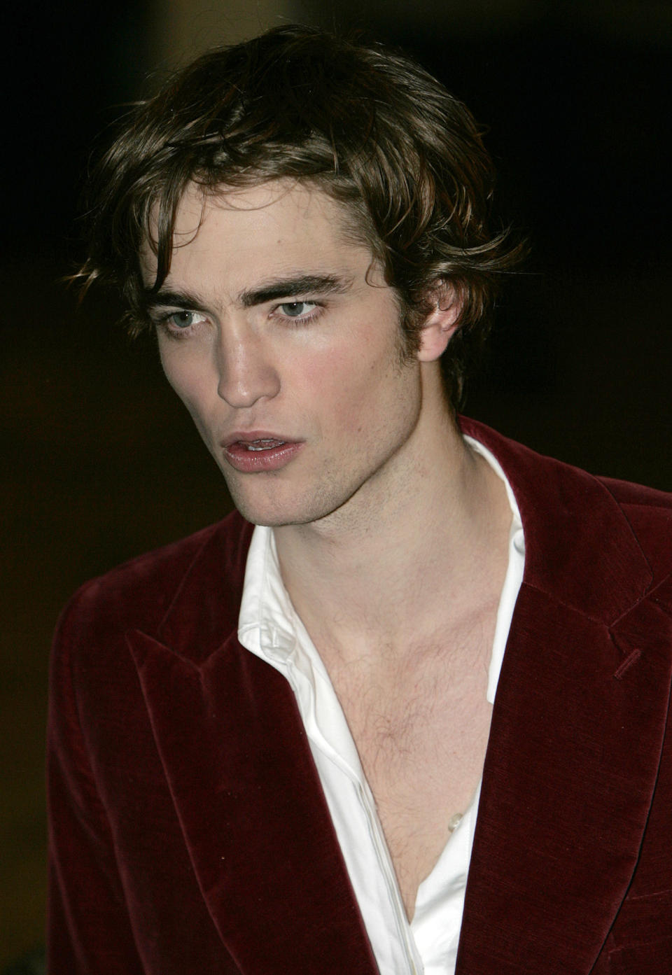 Britain's Robert Pattinson arrives at the world premiere of "Harry Potter and the Goblet of Fire" at Leicester Square, London, November 6, 2005. Pattinson plays Cedric Diggory in the film, due to go on official release on November 18, 2005, the fourth screen adaptation from the series of Harry Potter books by British author J K Rowling. REUTERS/Paul Hackett