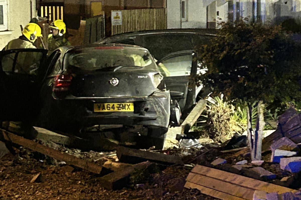 BMW 1-Series crash in Ringwood Road, Poole <i>(Image: Patrick Green)</i>