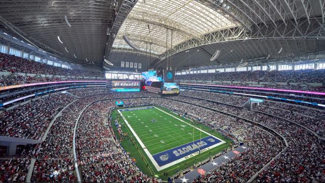 Cowboys show off giant TV in $1.1 billion stadium - The San Diego  Union-Tribune