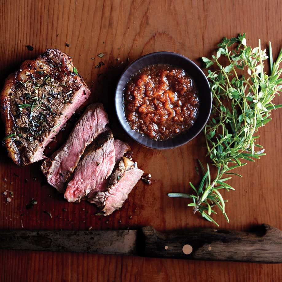 Strip Steak with Japanese Dipping Sauce