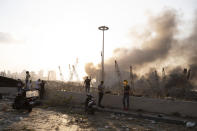 Le foto di Beirut devastata dalle deflagrazioni che hanno causato la morte di centinaia di persone (AP Photo/Hussein Malla)