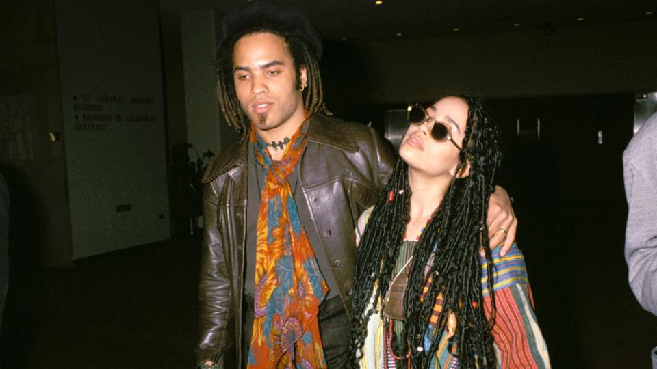 Lisa Bonet and Lenny Kravitz