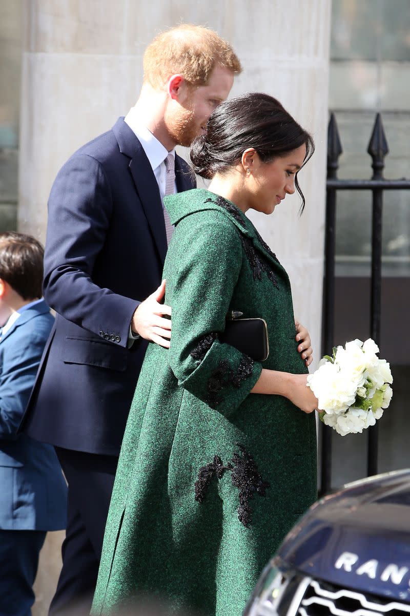 Harry looking after Meghan while pregnant