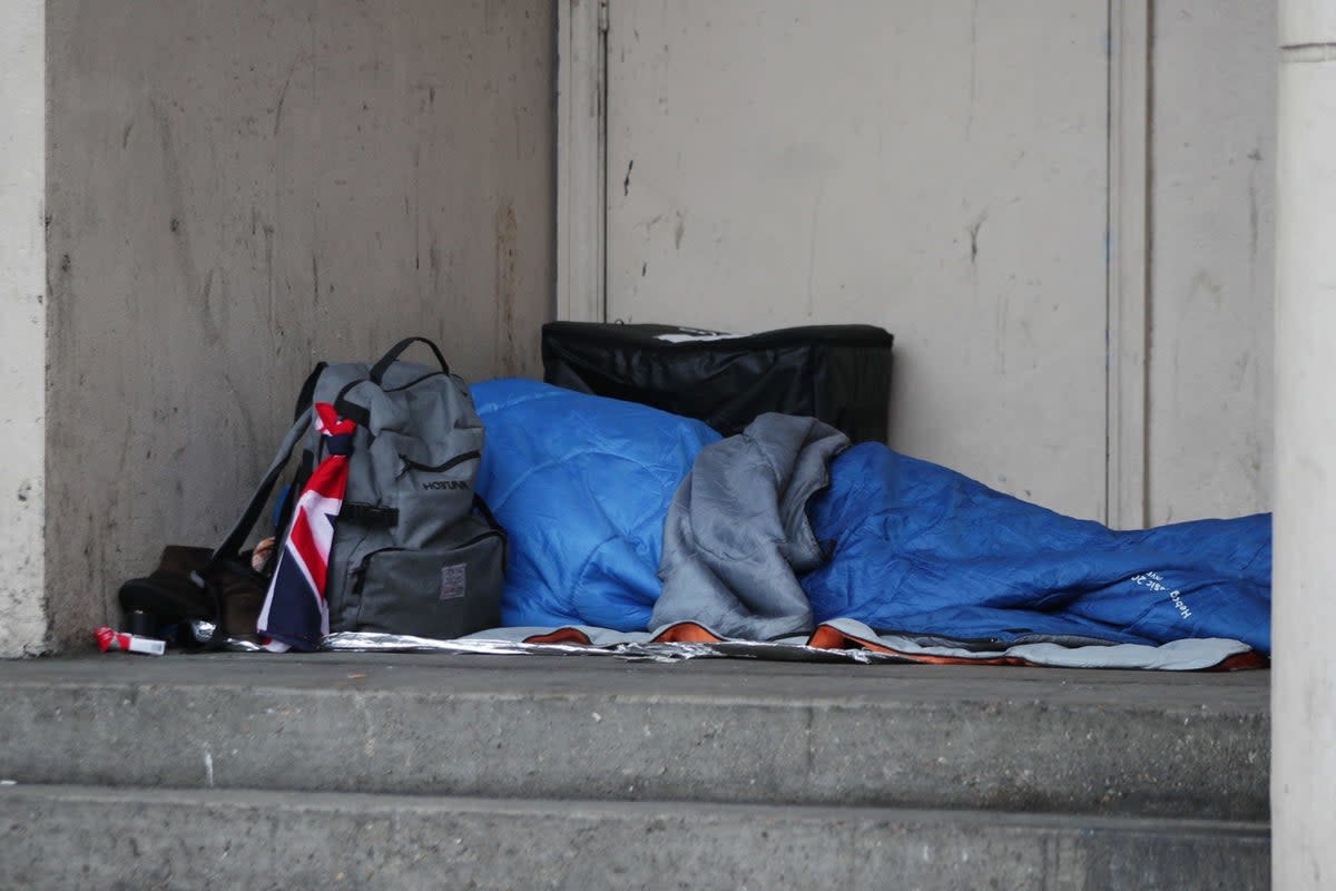 The number of people sleeping rough in London has risen by nearly a third in a year, new figures show (PA Wire)