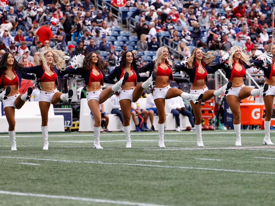 The New England Patriots cheerleaders.