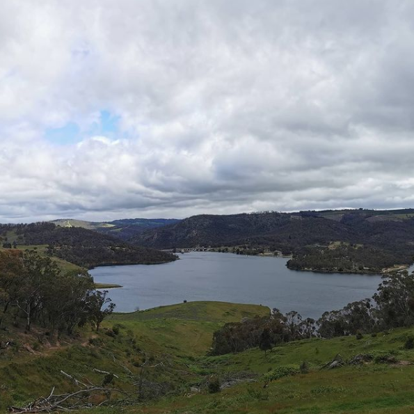 Aview of Lake from the hot springs at the Japanese Bath House in South Bowenfels