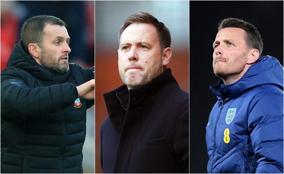 In the frame: Nathan Jones, Michael Beale and Joe Edwards are all in the race to become new Millwall coach (Getty Images)