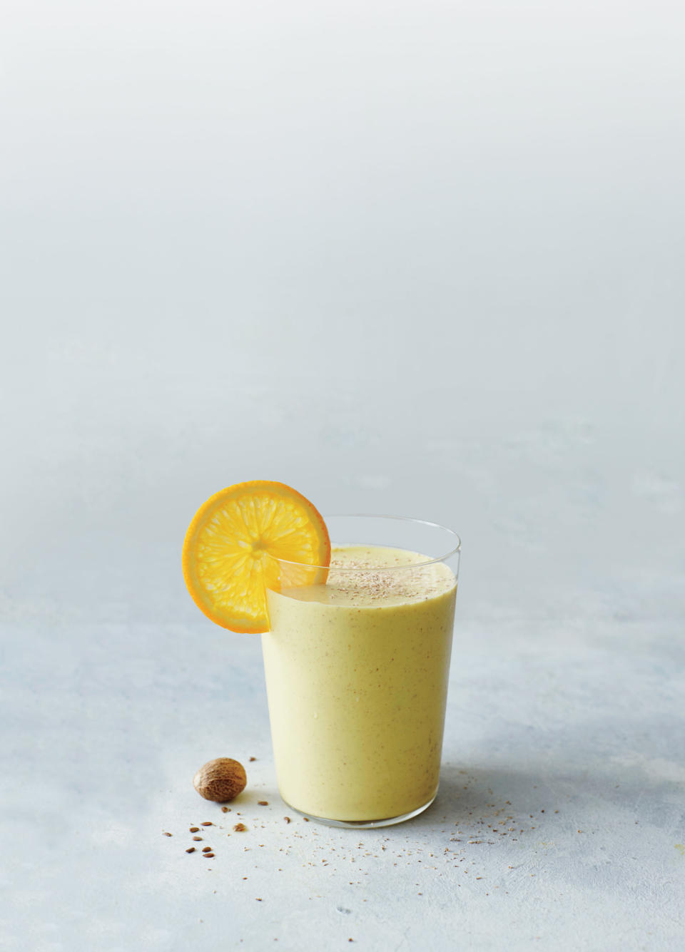 Orange-Mango Gritty with Turmeric and Walnuts