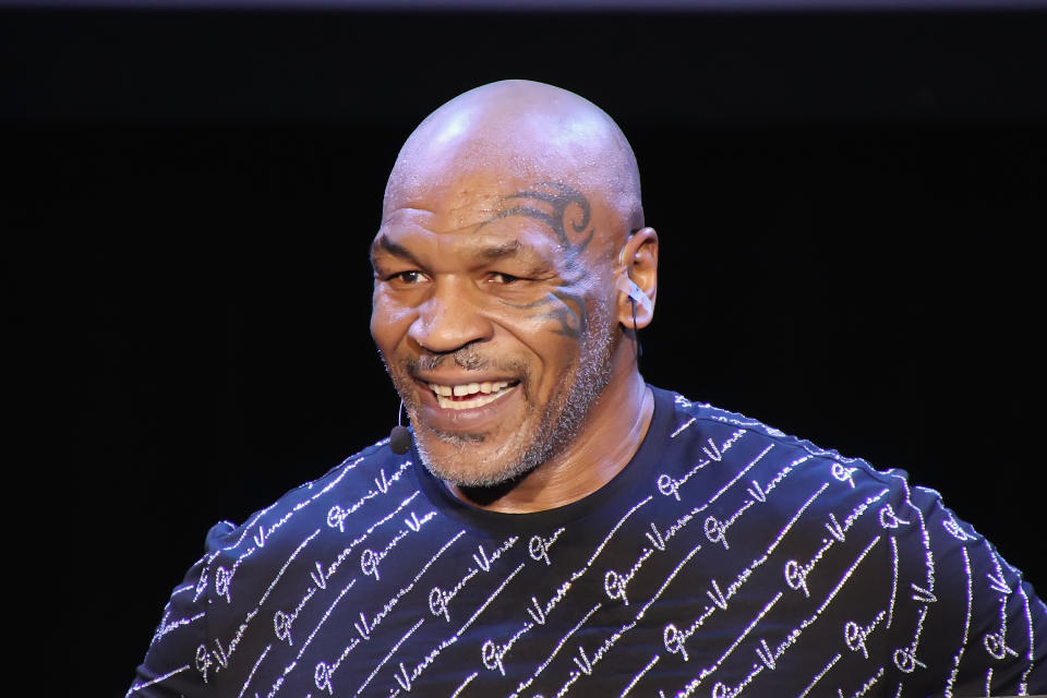 ATLANTIC CITY, NJ - MARCH 06: Mike Tyson performs his one man show "Undisputed Truth" in the Music Box at the Borgata on March 6, 2020 in Atlantic City, New Jersey. (Photo by Donald Kravitz/Getty Images)