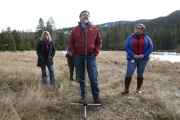 Sierra Nevada snowpack - AP Image