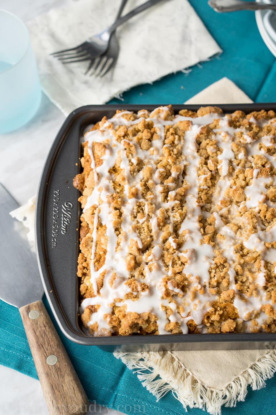 <p>With a piled high crumb topping, you'll be coming back slice after slice for more.</p><p><strong><em>Get the recipe at <a href="http://www.iwashyoudry.com/2015/09/28/pumpkin-crumb-cake/" rel="nofollow noopener" target="_blank" data-ylk="slk:I Wash You Dry;elm:context_link;itc:0;sec:content-canvas" class="link ">I Wash You Dry</a>.</em></strong></p>