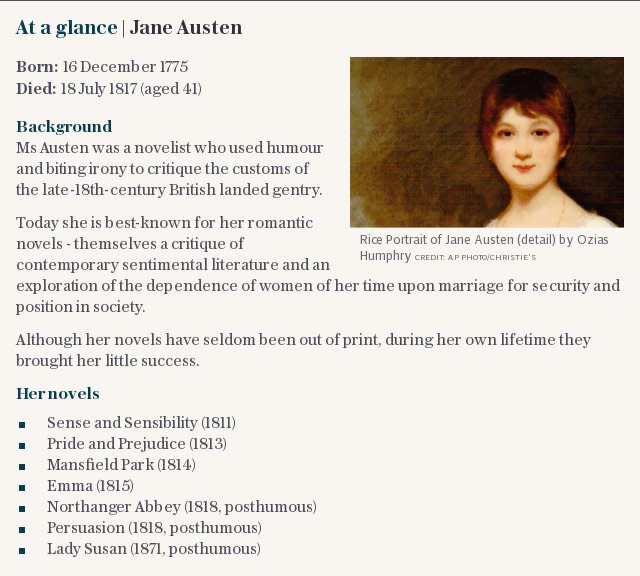 At a glance | Jane Austen