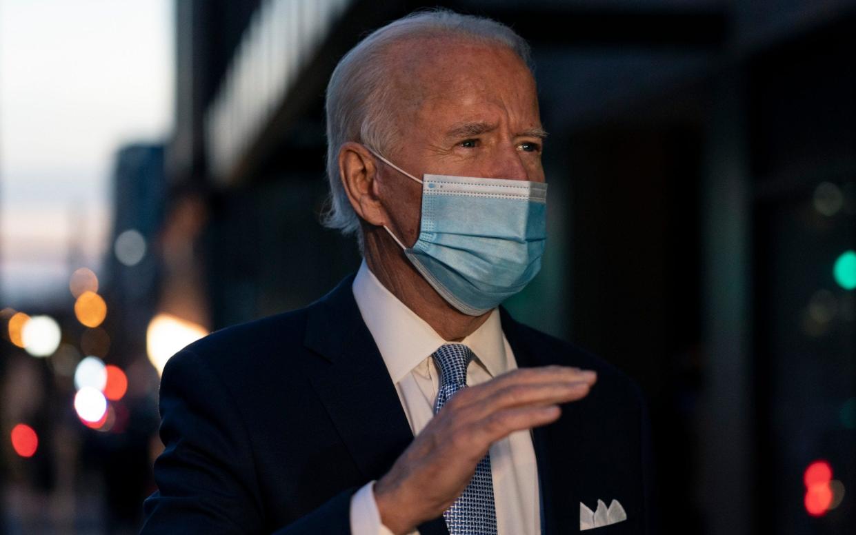 Joe Biden reiterated that he did not want to see a 'guarded border' on the island of Ireland as a result of no deal - AP/Carolyn Kaster