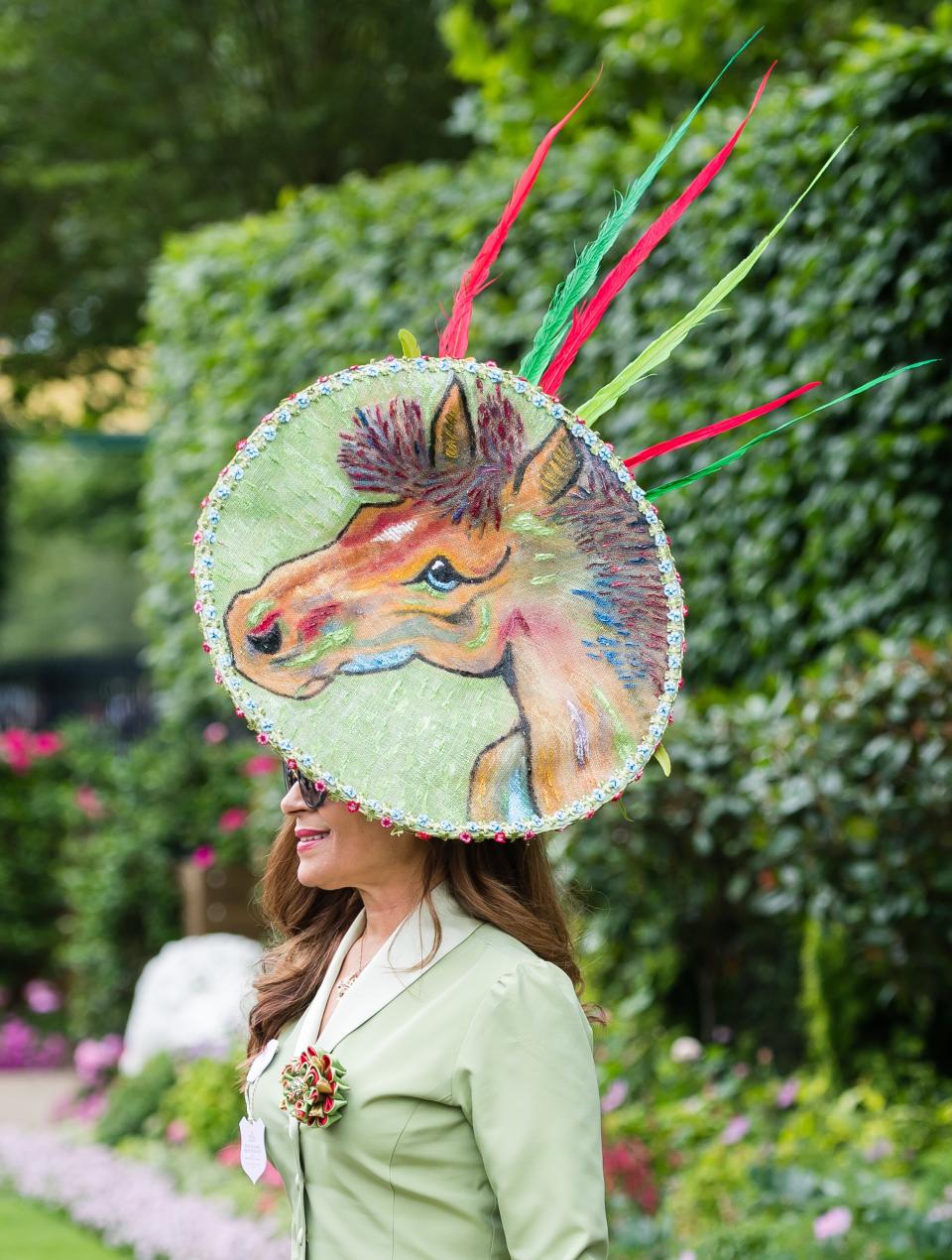 A Royal Ascot attendee