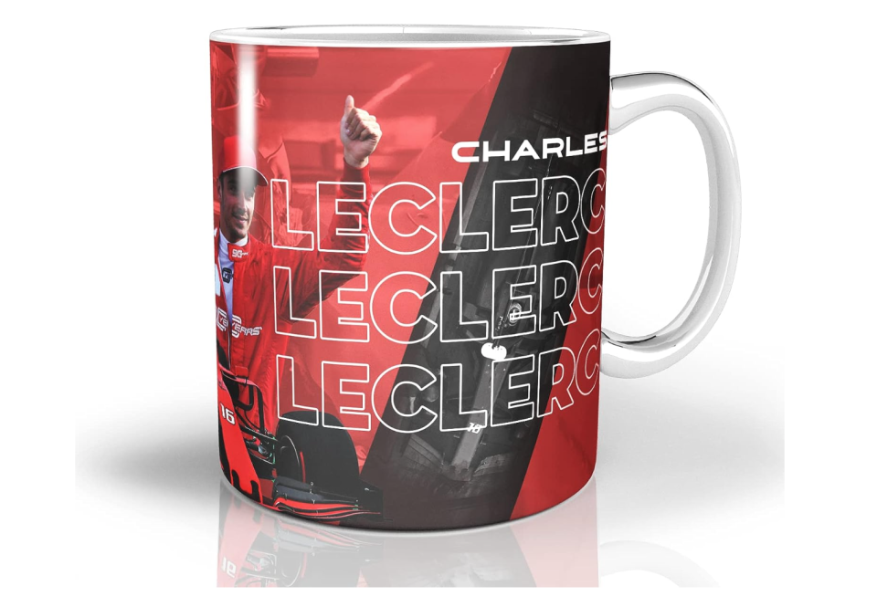 A photo of White Ceramic 11 Oz Mug Charles Leclerc. (PHOTO: Amazon Singapore)