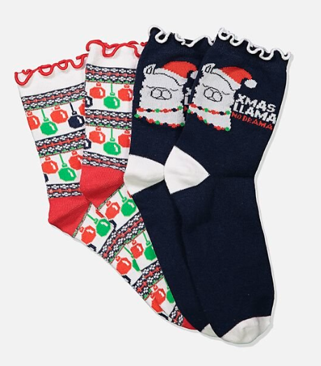 Cotton On: Xmas Gift Pack Socks. $10.50 