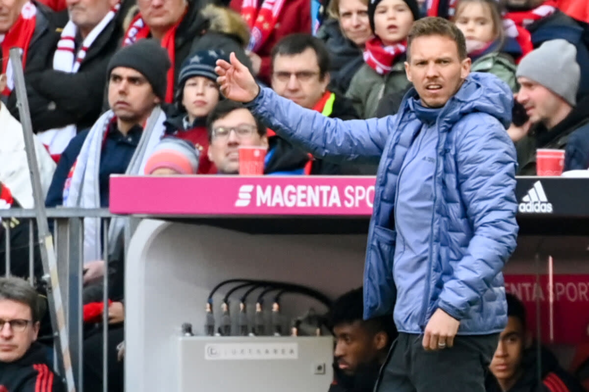 FCB-Trainer Julian Nagelsmann (34) sah gegen Augsburg eine wenig glanzvolle Leistung seines Teams.