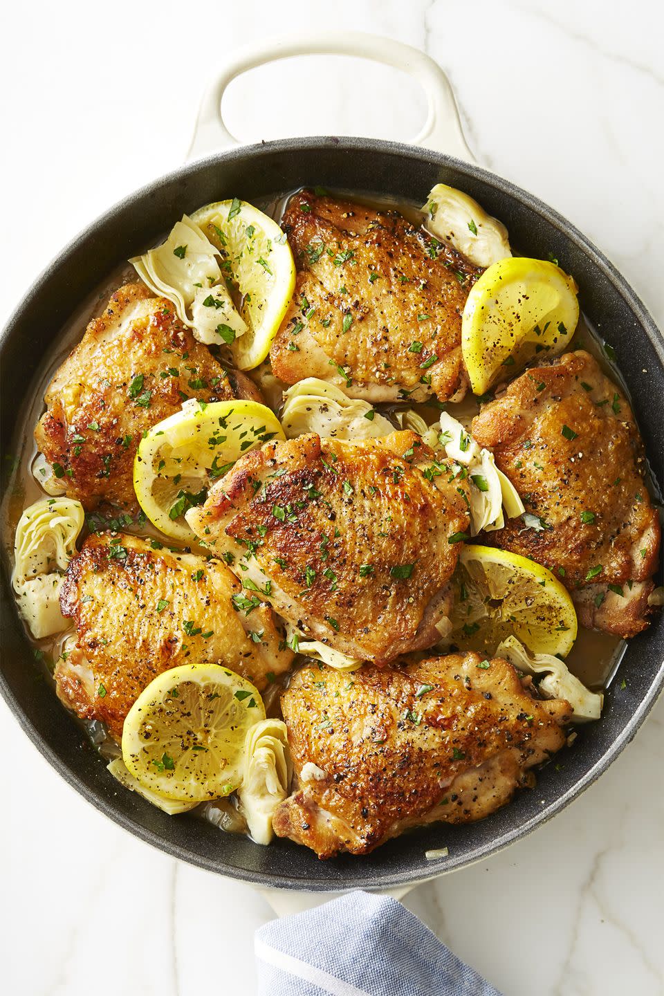 Skillet Lemon Chicken With Artichokes