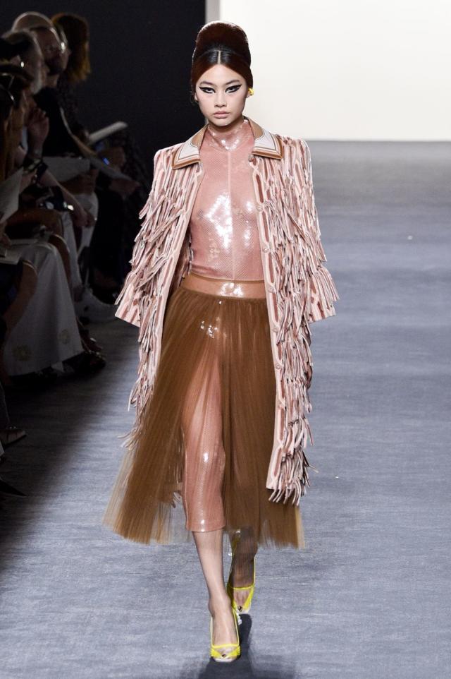 HoYeon Jung walks the runway during the Louis Vuitton Womenswear News  Photo - Getty Images