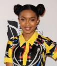 <p>Who says that this funky style is only for kids? Rock out with sleek space buns like <strong>Yara Shahidi</strong>, or embrace your texture and upgrade them to Afro puffs, leaving your ends free.</p>