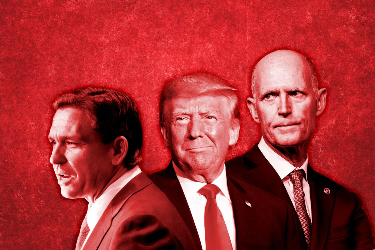 Ron DeSantis; Donald Trump; Rick ScottPhoto illustration by Salon/Getty Images