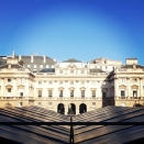 Manolo Blahnik shared this snap of a sunny Somerset House.<br><br>"#LFW: Good Morning London!"