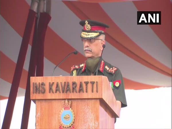 Army Chief General Manoj Mukund Naravane in Visakhapatnam. (Photo/ANI)