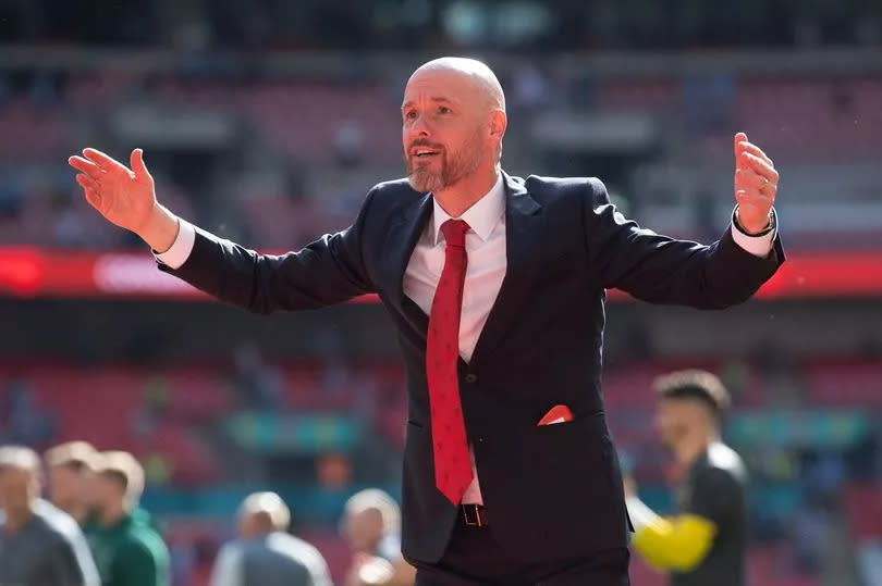 Erik ten Hag after the FA Cup final win