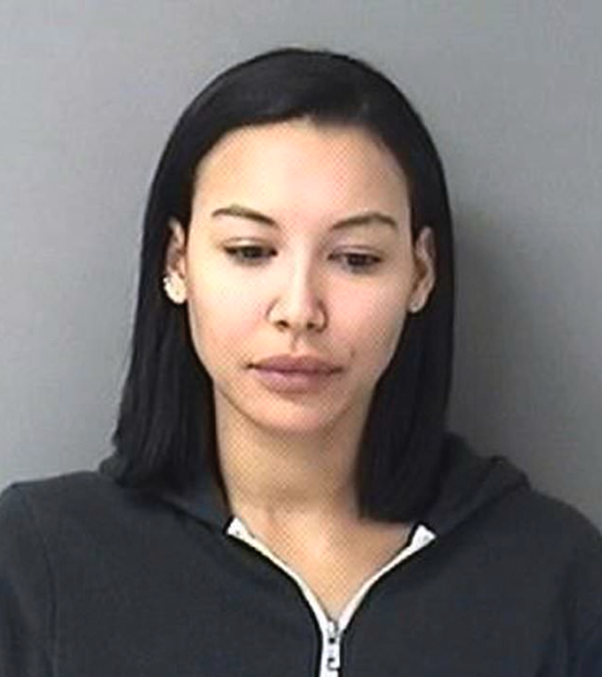 The former Glee star's mugshot. Source: Supplied