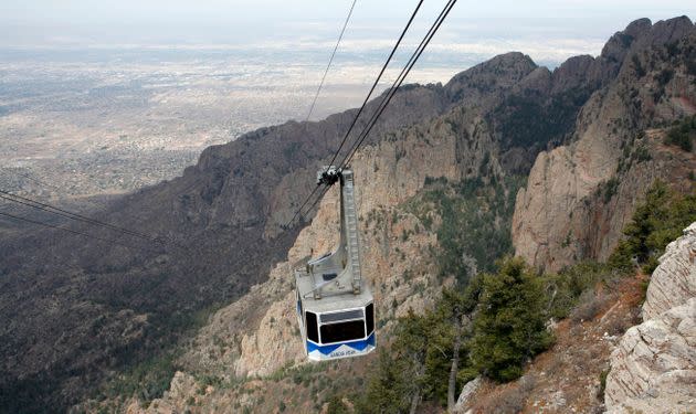 An image of the Sandia Peak Tramway in May 2006. (Photo: AP Photo/Jake Schoellkopf)