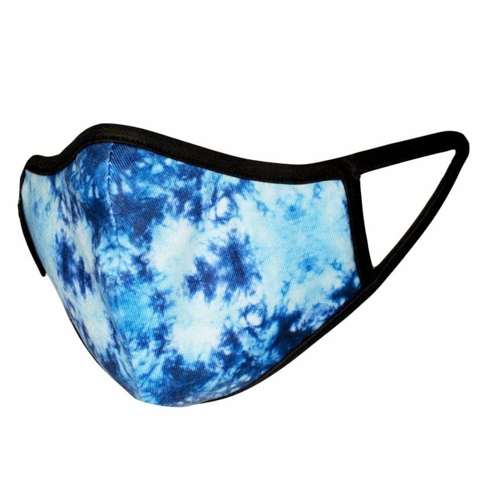 Blue Tie Dye Face Mask