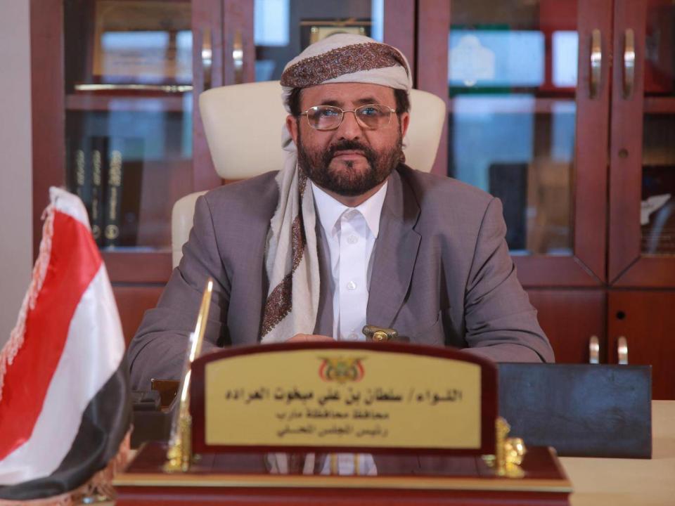 Sultan al Aradah, Governor of Yemen’s Marib province (Sanaa Centre)